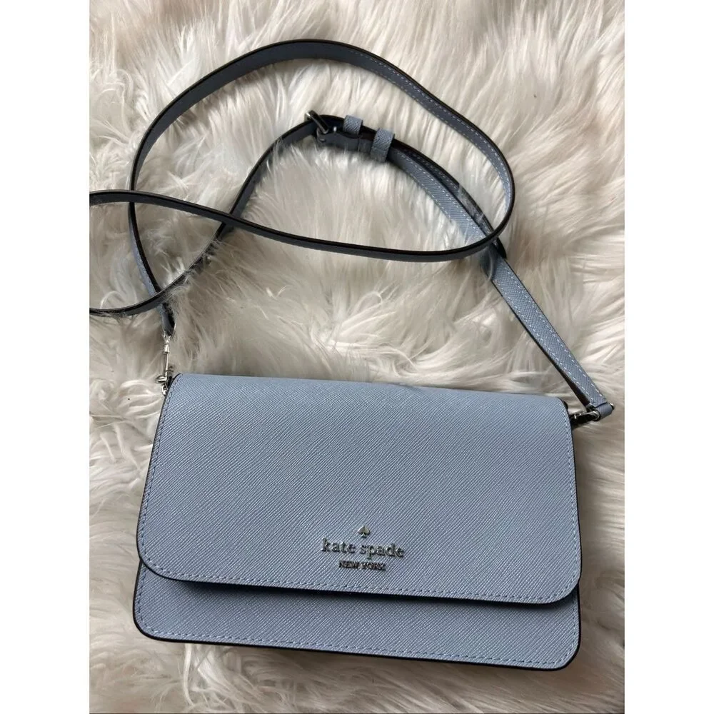 Kate Spade light blue crossbody MADISON WILLOW MINI NEW retail $299
